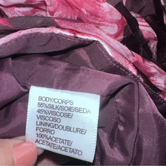 JS collections silk blend floral printed halter corset top size 14 - Picture 5 of 14